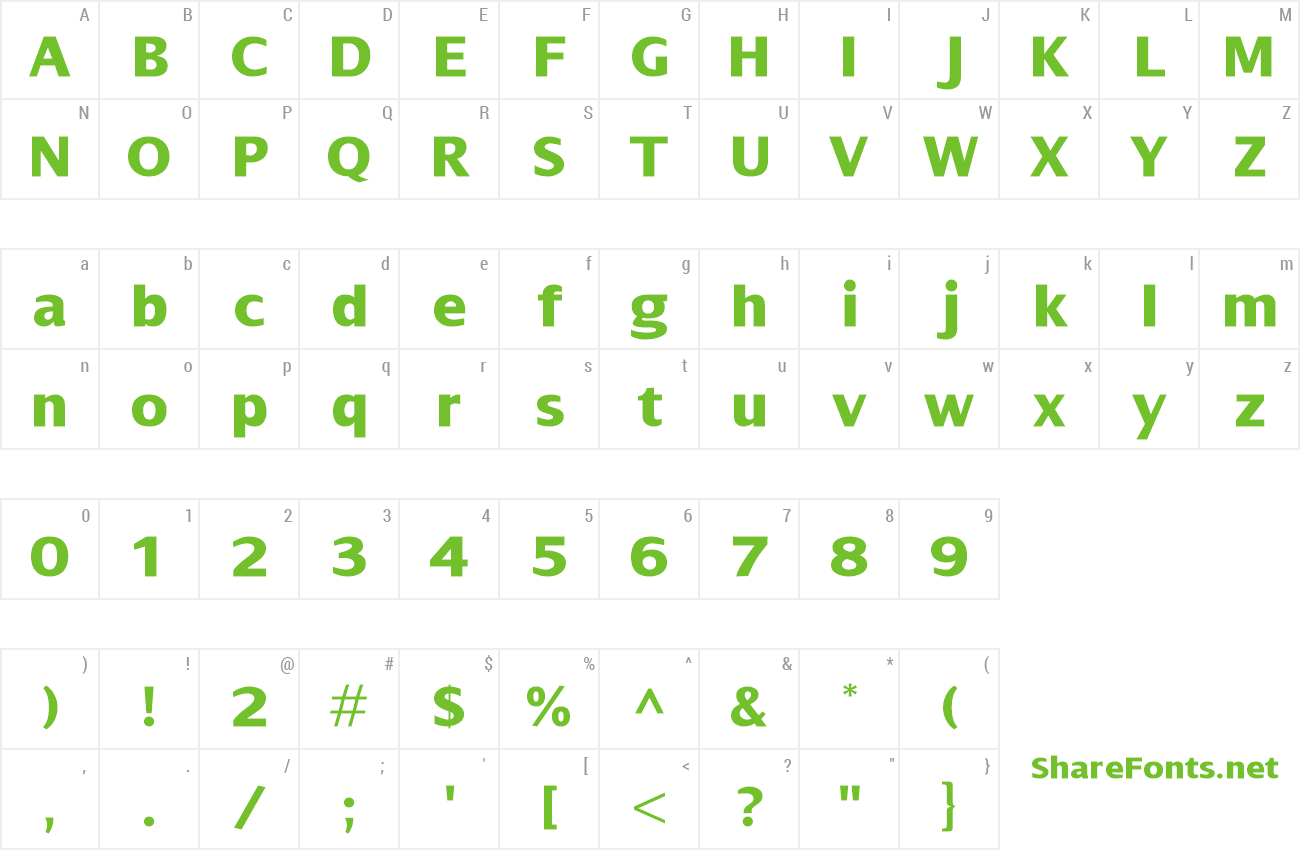 Font Dialog XBold preview
